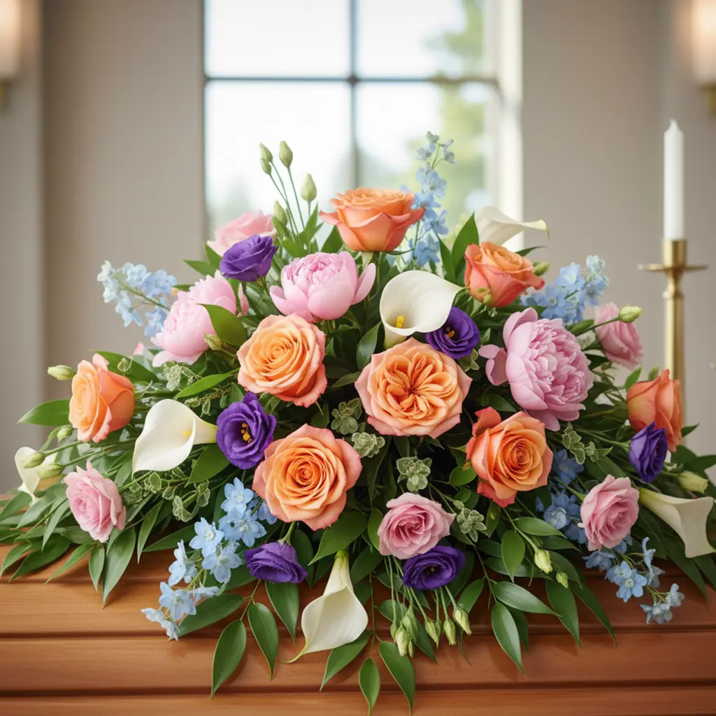 Funeral flowers and sympathy tributes by On The Hill Flowers