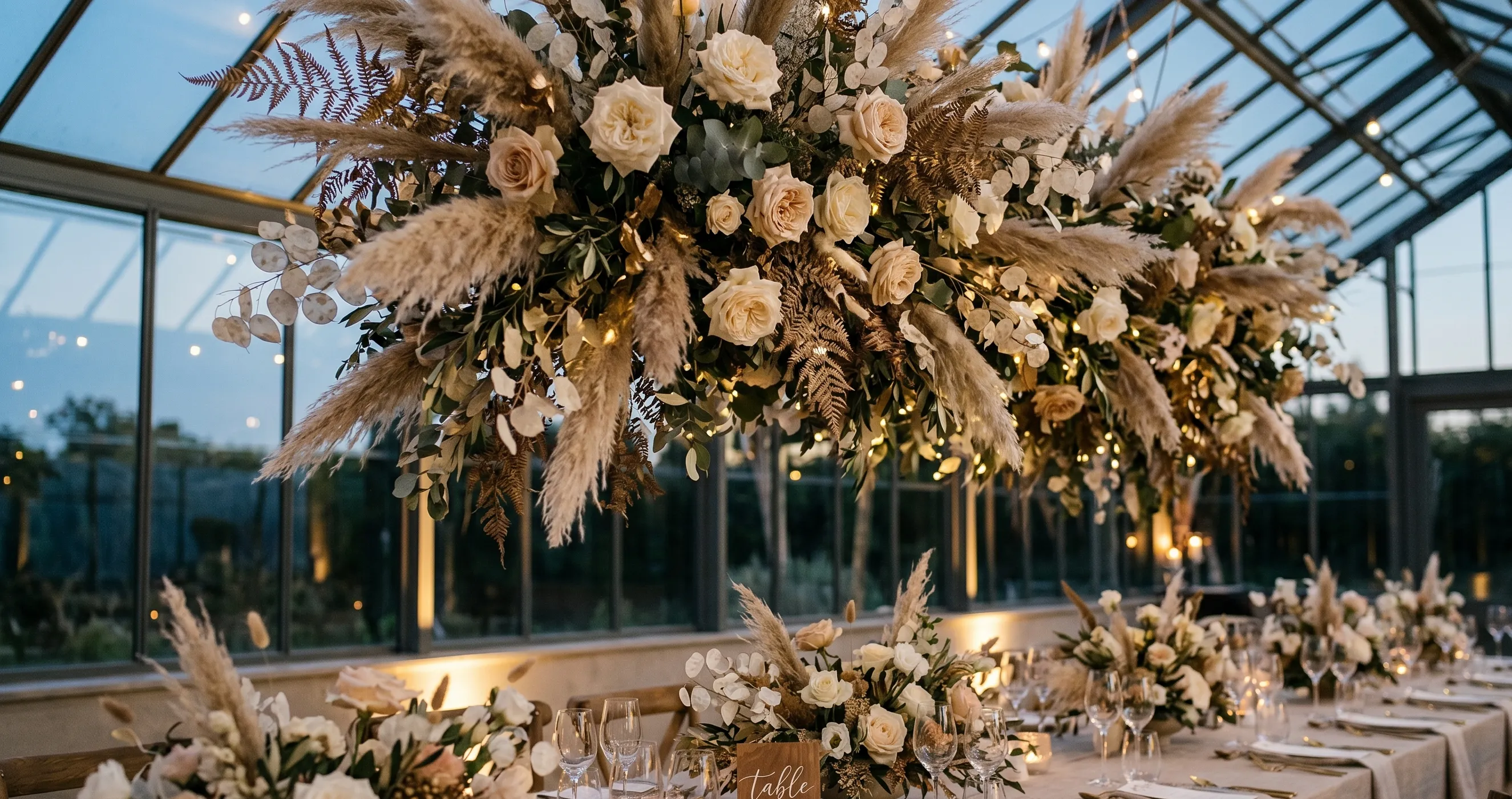 On The Hill Flowers — wedding dinner table flowers